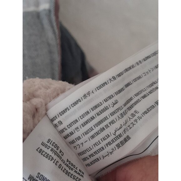 Hollister Mens Fleece Lined Shacket Outdoor School Work Size Pockets Medium - Picture 8 of 8